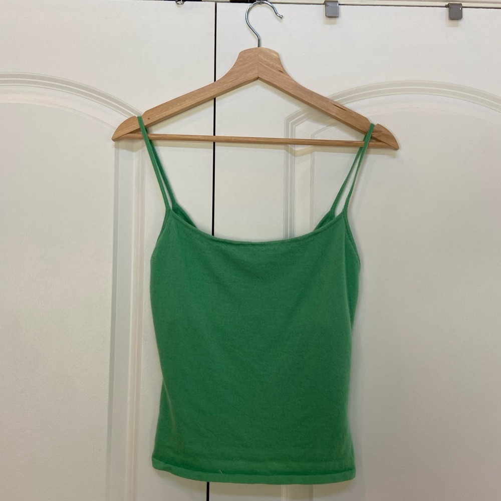 Ralph Lauren Black Label Cashmere Square Neckline Top